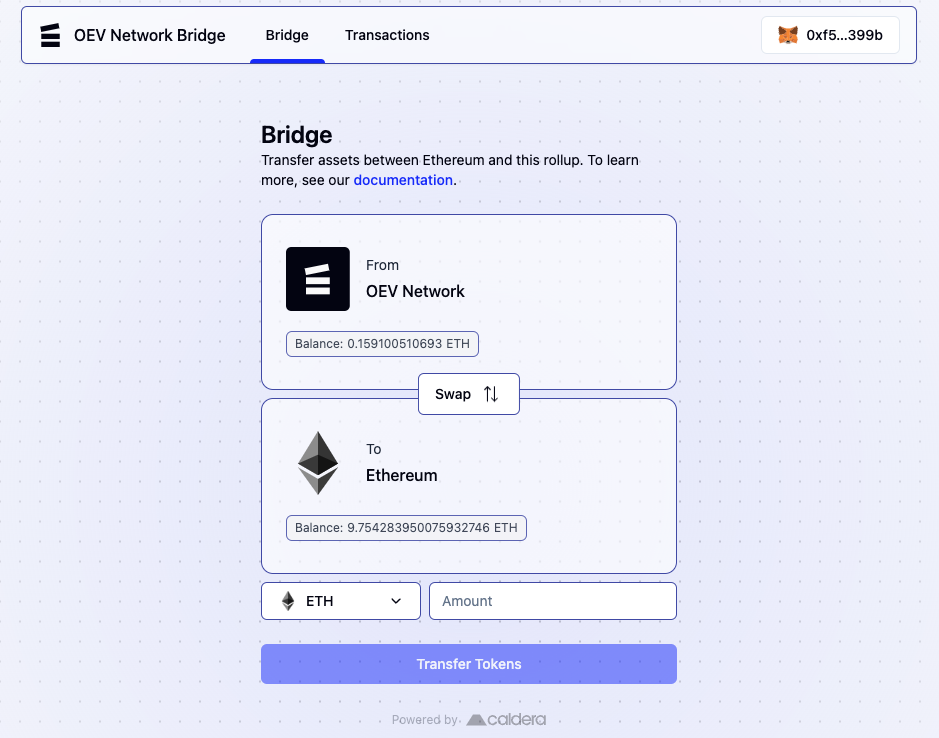 OEV Network bridge